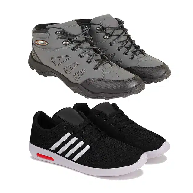Shoes with Casual shoes for Men (Multicolor, 6) (Pack Of 2)