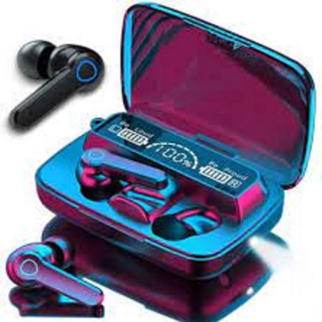 Wireless Bluetooth Earbuds with Charging Case (Multicolor)