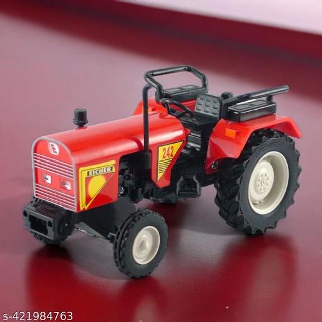 Eicher Tractor Toy for Kids (Red & Black)