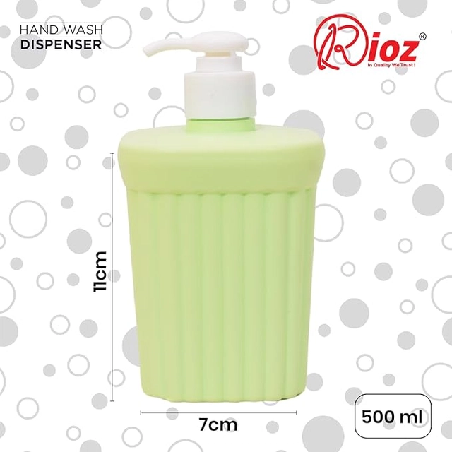 Plastic Hand Wash Dispenser Bottle (Multicolor, 500 ml)