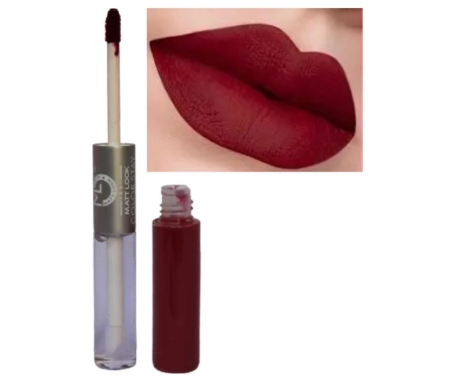 Color Stay 2-in-1 Liquid Lipstick cum Lip Gloss (Maroon)