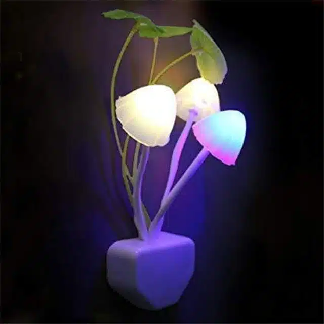 Mushroom Shaped LED Magic Night Lamp (Multicolor)