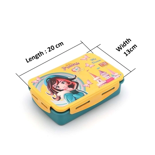 Lock n Lock School Lunch Box (800mL each, Pack of 2, Boy & Girl Character)