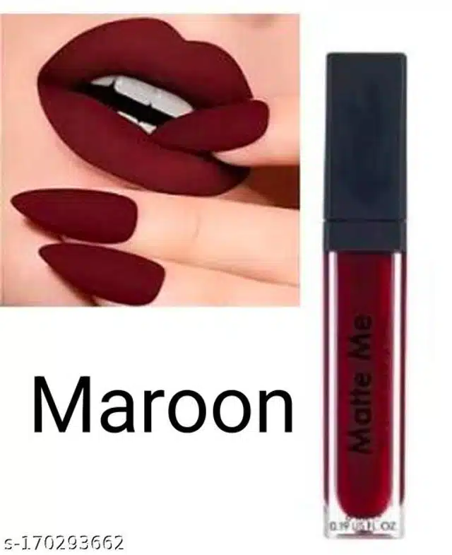 Matte Me Liquid Lipsticks (Maroon, Pack of 4)