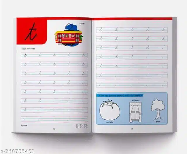 Cursive Writing Book for Kids (Multicolor)