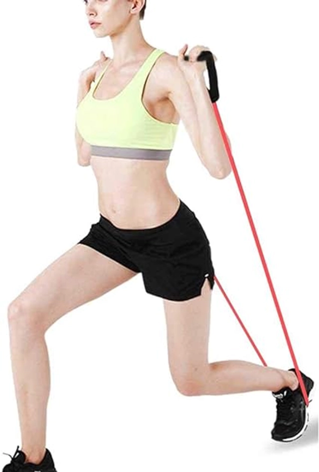 Rubber Resistance Exercise Band for Men & Women (Red)