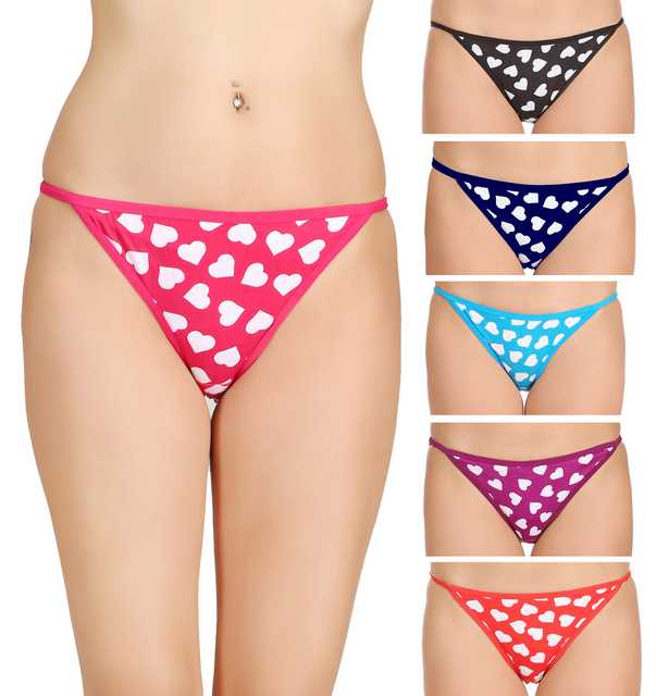 Women Cotton Silk Hipster Panties Combo (Pack of 6) (Multicolor, L) (A-61)