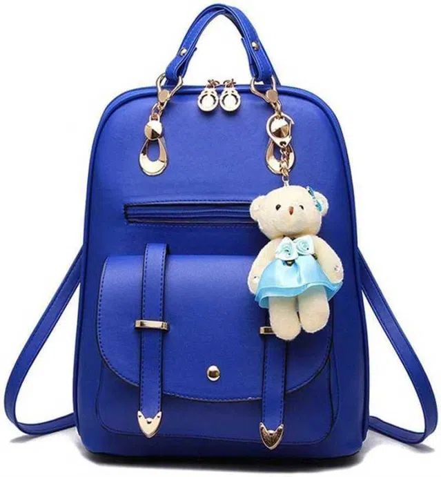 Beautiful Womens Backpack For College & School (Blue) (A-6)