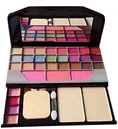 Combo of Premium Eye Shadow Palette with 7 Pcs Makeup Brushes (Multicolor, Set of 8)