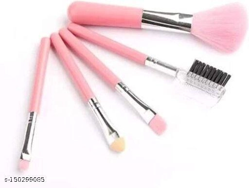 Combo of Makeup Kit with 5 Pcs Makeup Brushes (Multicolor, Set of 6)