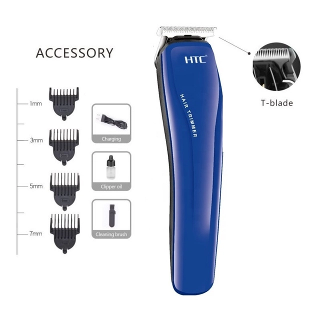 Professional AT-528 Rechargeable Trimmer for Men & Women (Blue)