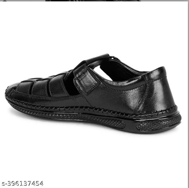 Sandals for Men (Black, 7)