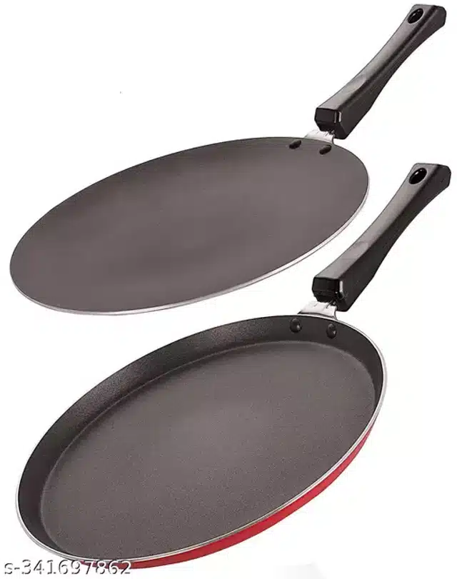 Red Aluminium Non Stick Dosa Tawa