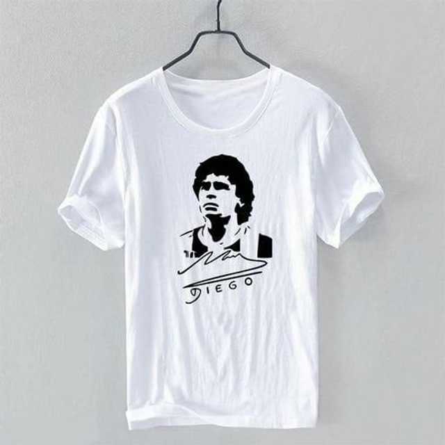 Polly Stores Casual Polyester Printed T-shirt For Men (White, S) (PS-15)