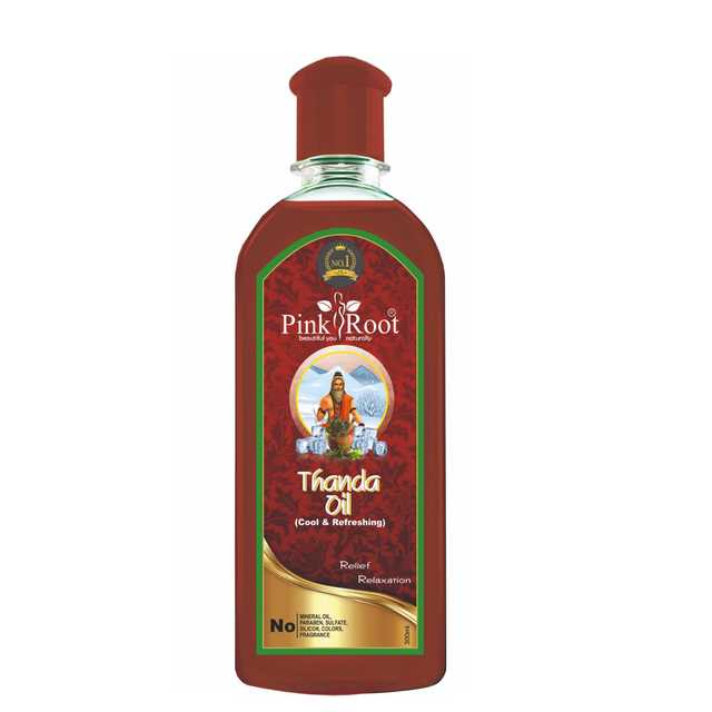 Pink Root Thanda Hair Oil (Pack Of 1, 200 ml) (MI-77)