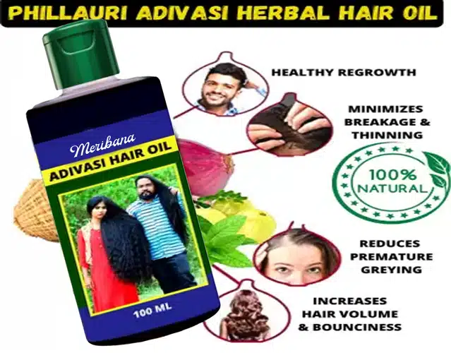 Meribana Adivasi Jadibuti Natural Hair Oil (2x100 ml)