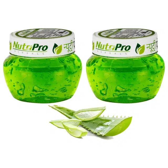 NutriPro Pure Aloe Vera Skin Gel (Pack of 2, 120 ml)