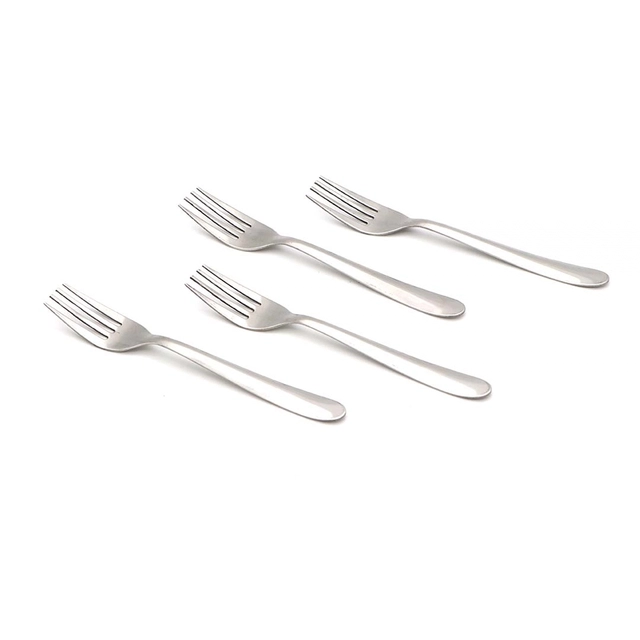 JENSONS Steel Baby fork (2.5 cm each, Pack of 4)