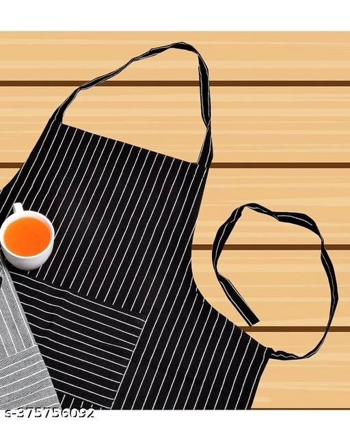 Cotton Apron for Men & Women (Black)