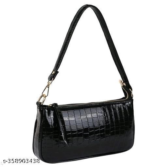 PU Handbag for Women (Black)