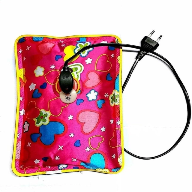 Electric Hot Water Bag for Body Pain Relief (Multicolor, 1 L)