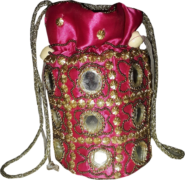 Non Woven Handcrafted Potli (Multicolor)