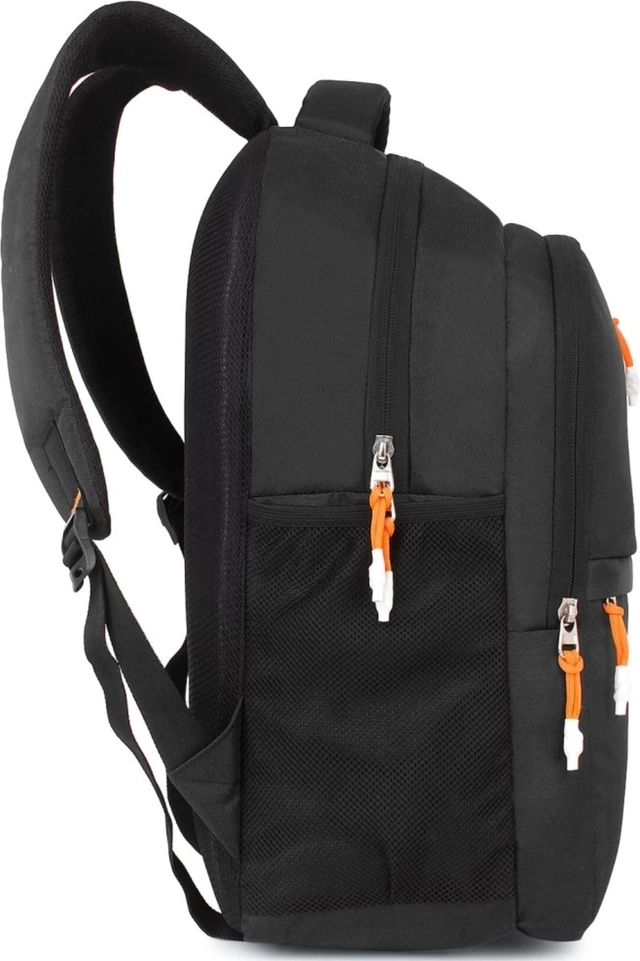 Polyester Laptop Backpack for Men & Women (Black, 25 L)