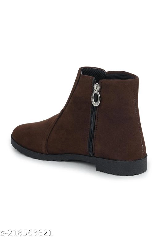 Boots for Women (Brown, 3)