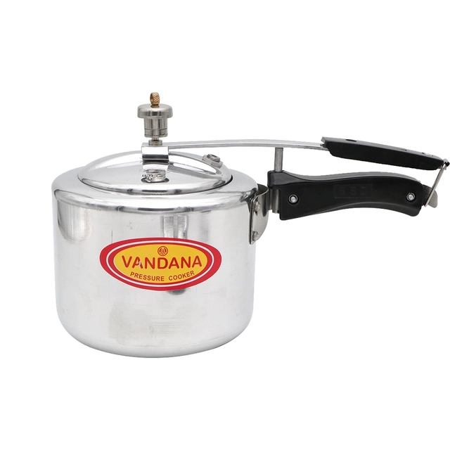 VANDANA Aluminium InnerLid Pressure Cooker Gas Stovetop Compatible (3 L, Pack of 1)