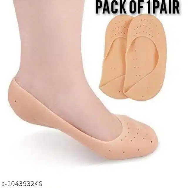 Moisturizing Silicon Gel Socks (Beige)