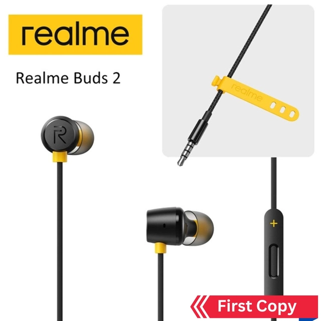 Wired Earphones with Mic (Black)