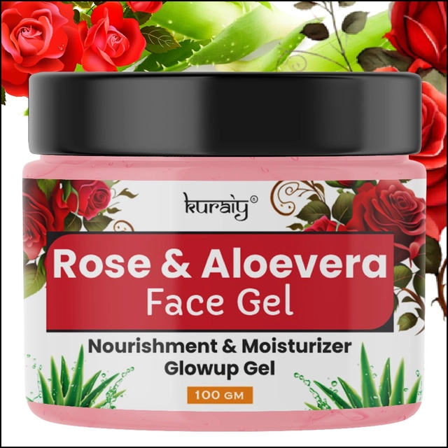 Kuraiy Rose and Aloe Vera Face Gel (100 g)