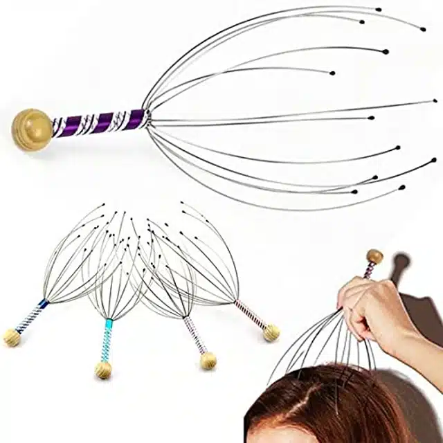 Head Massager (Multicolor, Pack of 2)