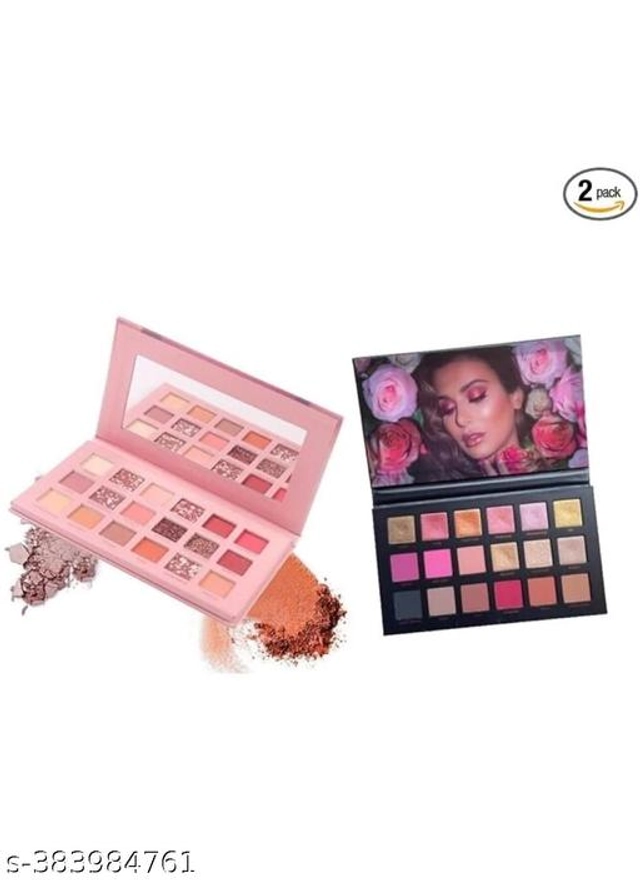 Nude & Rose Gold Eyeshadow Palette (Multicolor, Pack of 2)