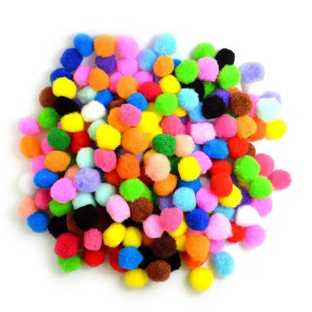 Pom Pom Balls (Multicolor, Set of 1)