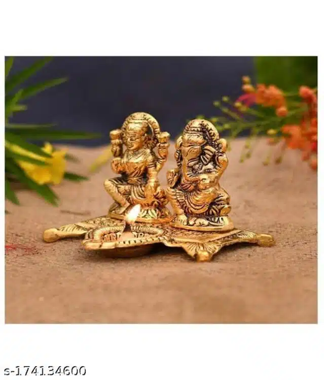Metal Laxmi & Ganesh ji Idol (Bronze)