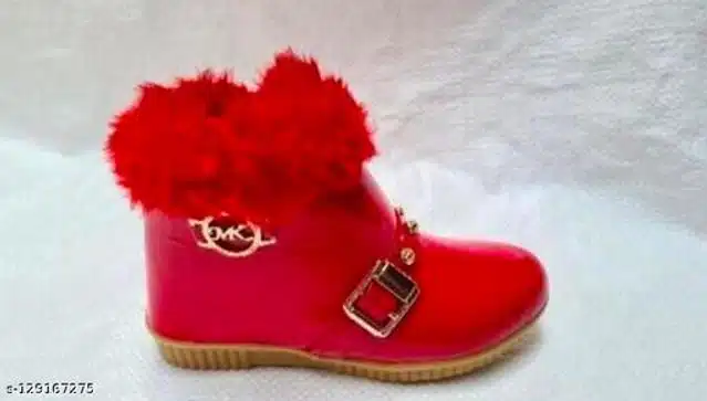 Boots for Girls (Red, 18-21 Months)