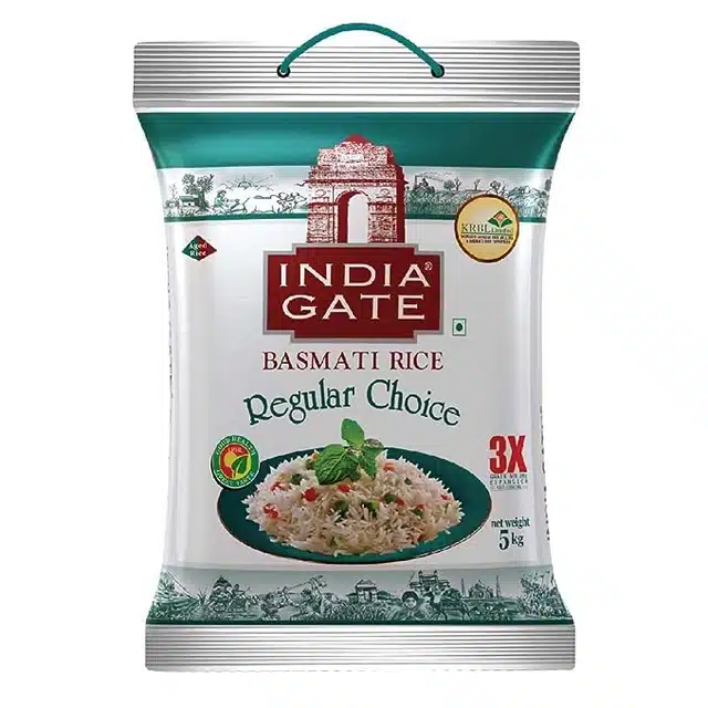 इंडिया गेट रेगुलर चॉइस बासमती चावल 5 kg