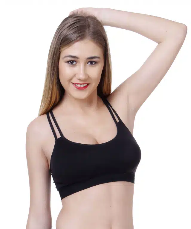 Non Padded Bra for Women (Pack of 4) (Black, 38)