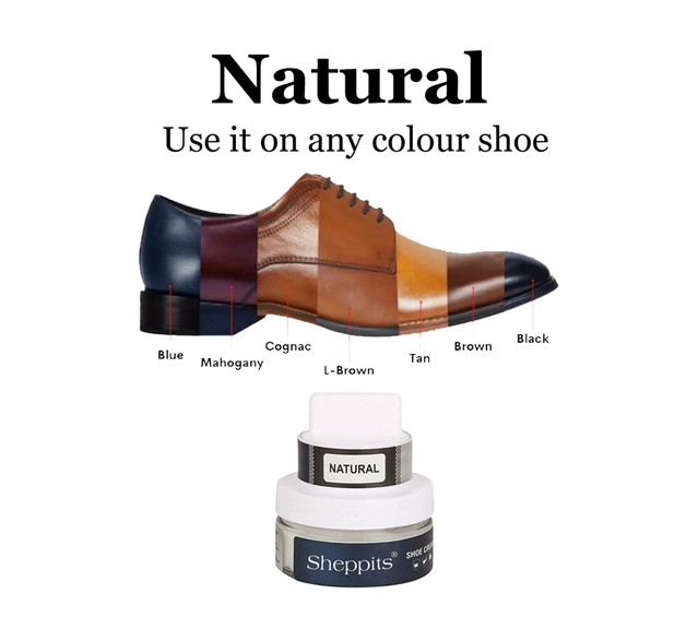 Sheppits Leather Shoe Cream with Applicator (50 g)