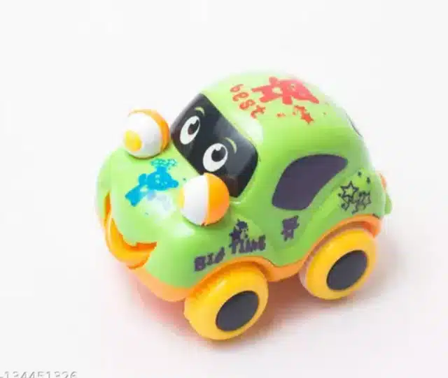 Mini Smiley Car with Scooter Toy (Set of 2, Multicolor)