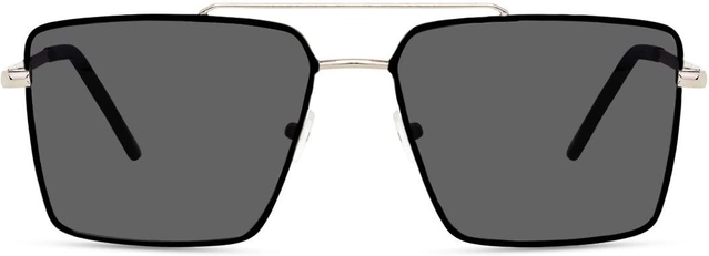 Dyana Core Retro Square Sunglasses (Black)