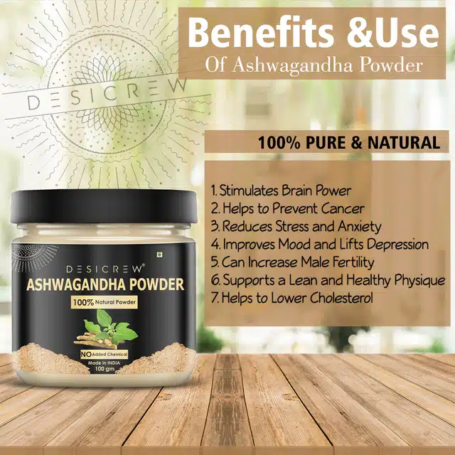 Desi Crew Natural Ashwagantha Powder for Face Pack (100 g)