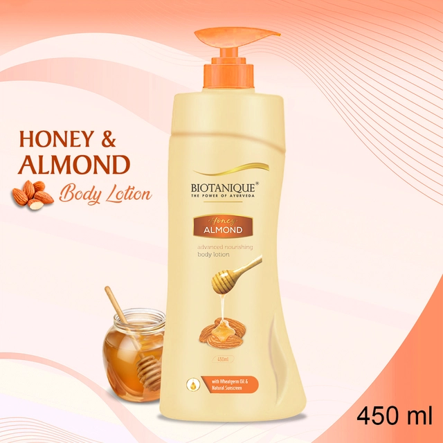 Biotanique Honey & Almond Body Lotion (450 ml)