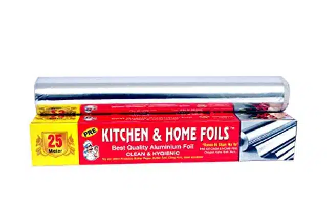 Aluminium Foil Roll (Silver, 25 m) (Pack of 2)