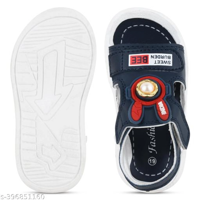 Sandals for Kids (Navy Blue & White, 6-9 Months)