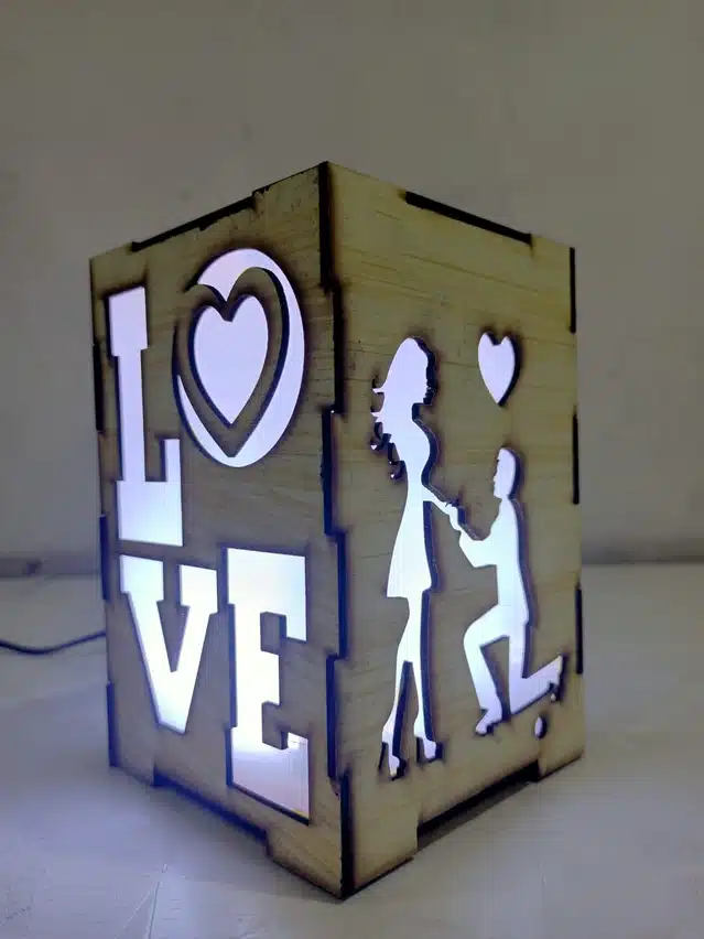Love Wishes LED Table Lamp (Brown)