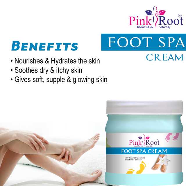 Pink Root Foot Spa Cream (Pack Of 1, 500 ml) (MI-88)