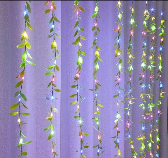 Artificial Vines Curtain LED String Lights (Multicolor, 10 m) (Pack of 3)