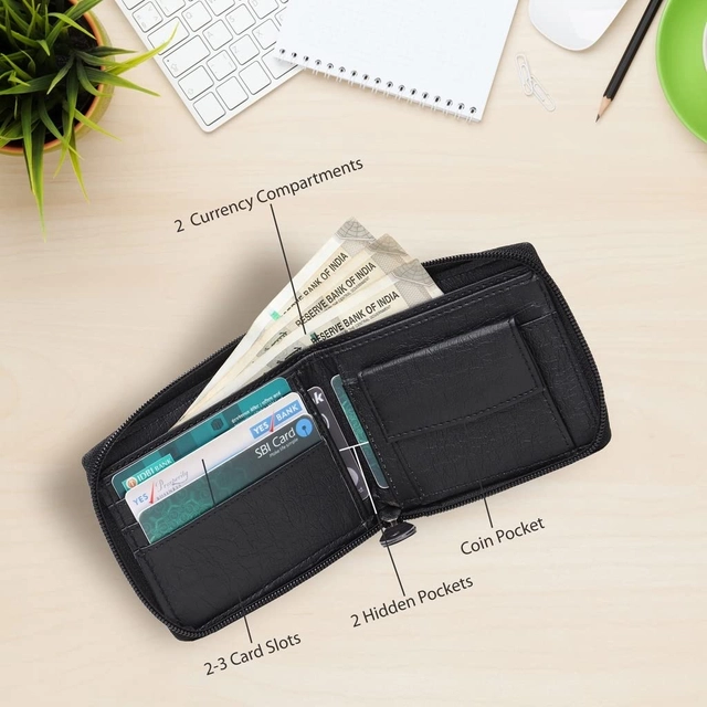 Leather Wallet for Men (Black)